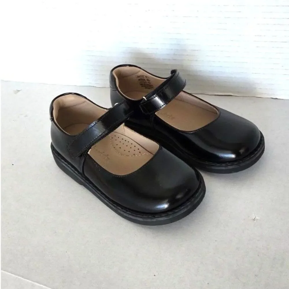 Elephantito Black Leather Mary Jane Dress Shoes NEW Size US 10 Toddler